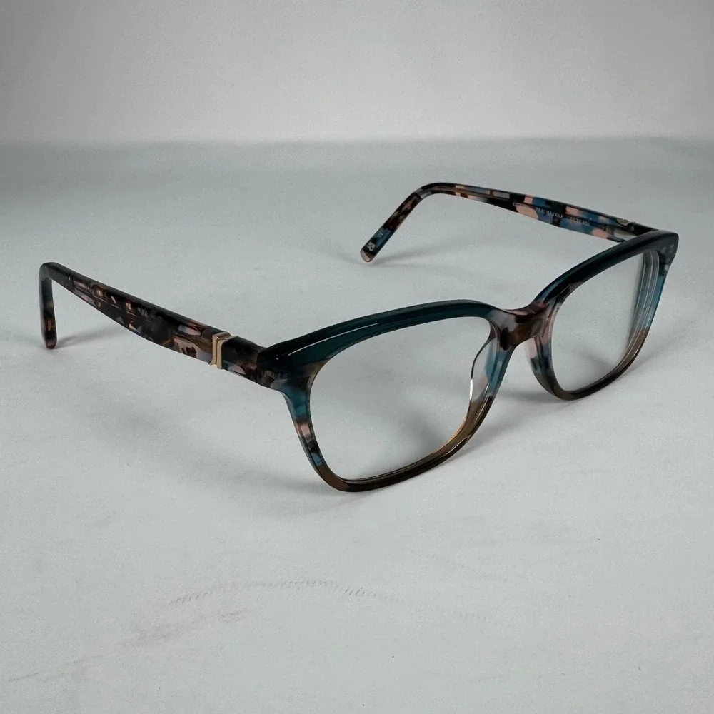 JONES‎ NEW YORK VJON786 Teal Havana Tortoise Eyeglasses Frames Only 51 16 135